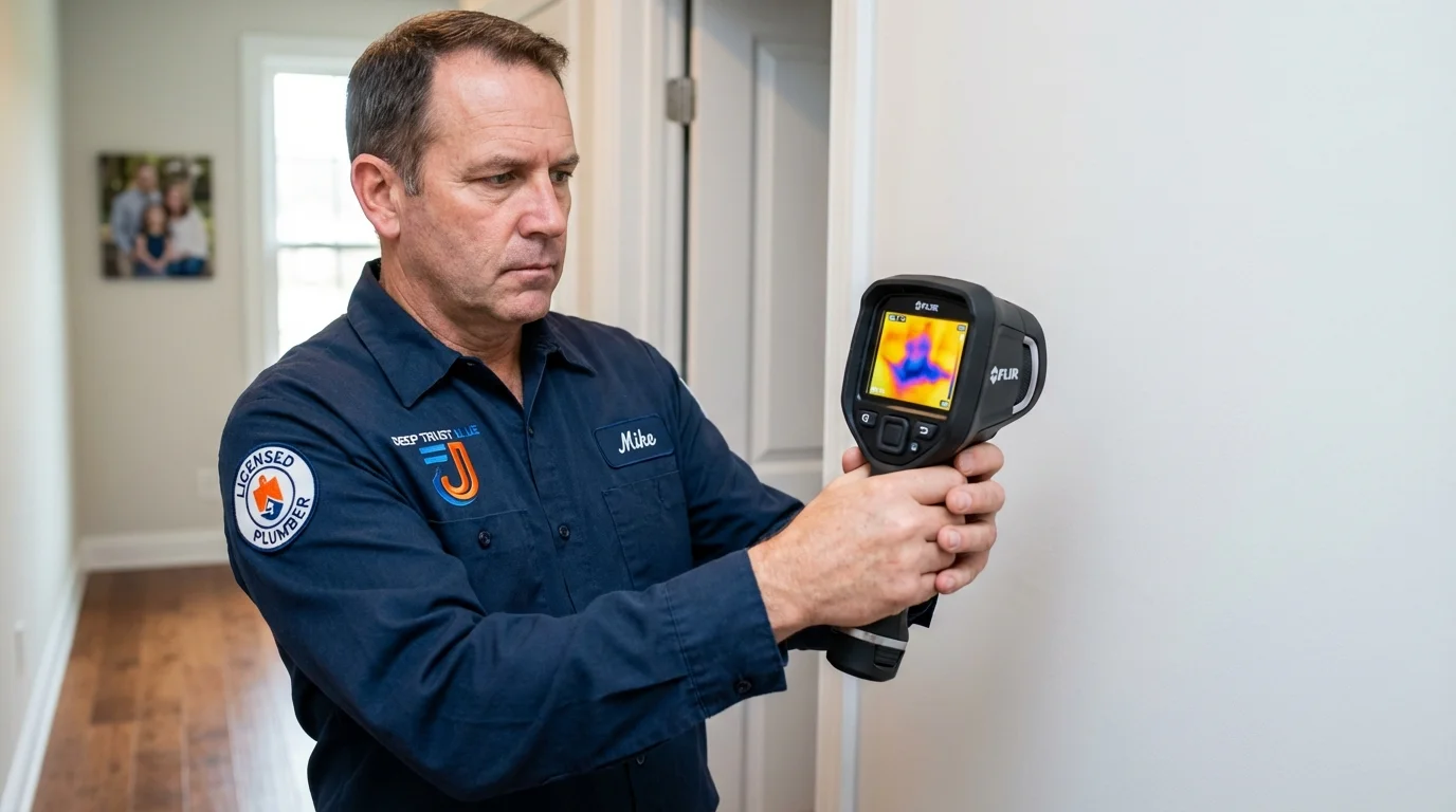 Thermal imaging leak detection by Johns Plumbing LLC in Burbank